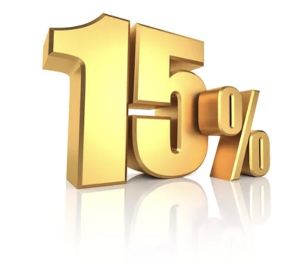 15%